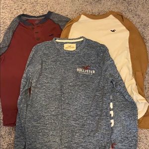 3 Hollister Long Sleeves